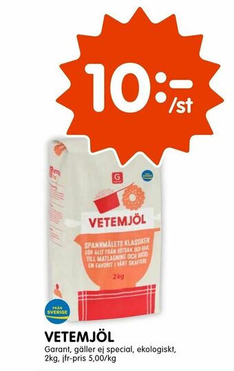 Tempo Vetemjöl erbjuda