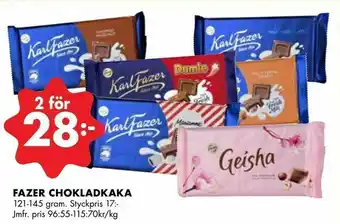 ÖoB Fazer chokladkaka erbjuda
