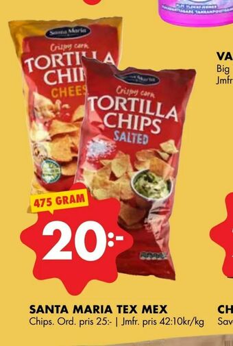 ÖoB Santa maria tex mex erbjuda