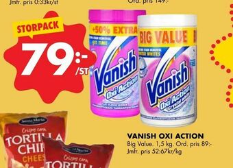 ÖoB Vanish oxi action erbjuda