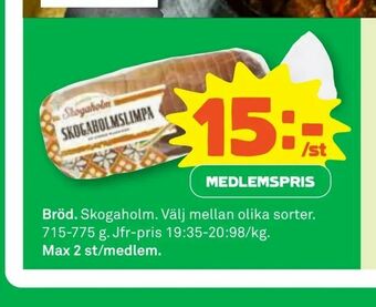 Coop Bröd erbjuda