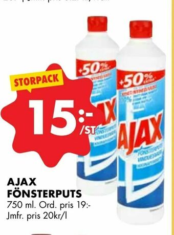 ÖoB Ajax fönsterputs erbjuda