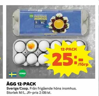 Coop Ägg 12-pack erbjuda