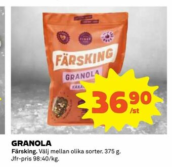 Coop Granola erbjuda