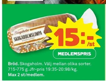 Coop Konsum Bröd erbjuda