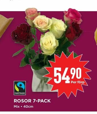 Willys Rosor 7-pack erbjuda