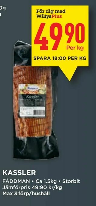 Willys Kassler erbjuda