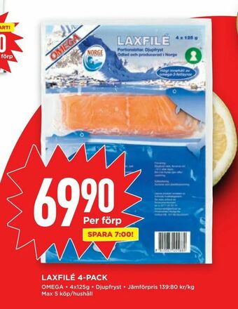 Willys Laxfilé 4-pack erbjuda