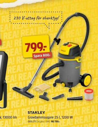 Jula Grovdammsugare 25 l, 1200 W erbjuda