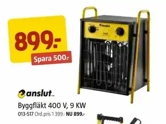 Jula Byggfläkt 400 V, 9 KW erbjuda