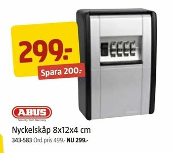 Jula Nyckelskåp 8x12x4 cm erbjuda