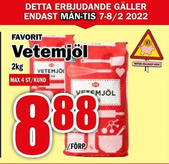 Matdax Vetemjöl erbjuda