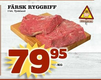 Matdax Färsk ryggbiff erbjuda