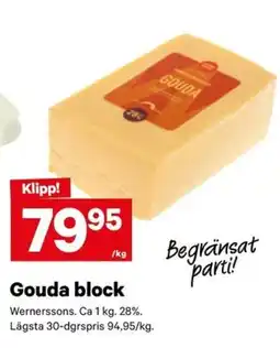 City Gross Wernerssons Gouda block erbjuda