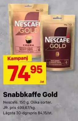 City Gross Nescafé snabbkaffe gold erbjuda