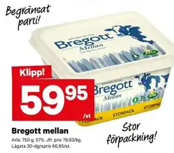 City Gross Arla Bregott mellan erbjuda
