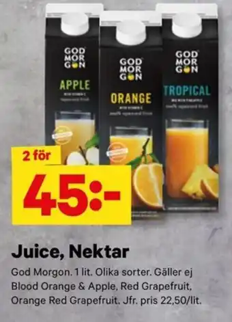 God Morgen Juice, Nektar