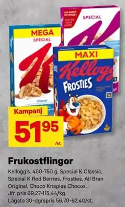 City Gross Kellogg's frukostflingor erbjuda