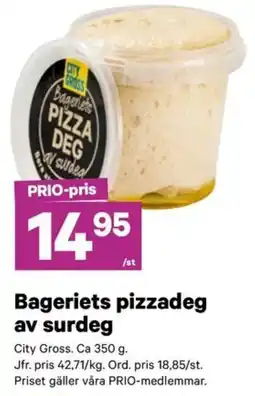 City Gross City Gross pizzadeg av surdeg erbjuda