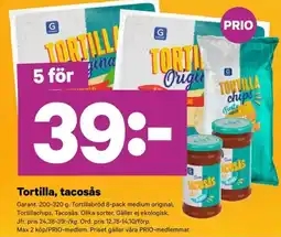 City Gross Garant tortilla, tacosås erbjuda