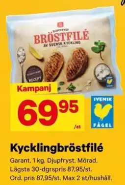 City Gross Svenik kycklingbröstfilé erbjuda