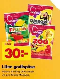 City Gross Malaco liten godispåse erbjuda