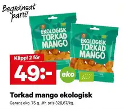 City Gross Garant torkad mango erbjuda