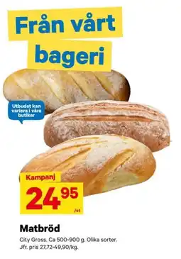 City Gross Matbröd erbjuda