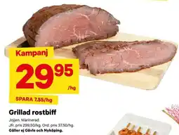 City Gross Grillad rostbiff erbjuda