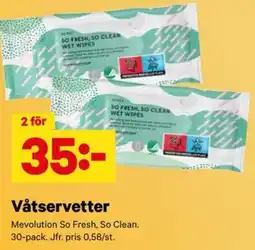City Gross Mevolution våtservetter erbjuda