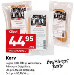 City Gross Korv erbjuda