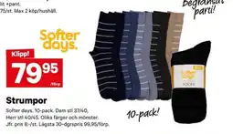 City Gross Softer days strumpor erbjuda