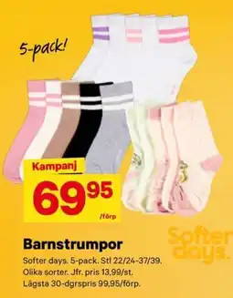 City Gross Softer days Barnstrumpor erbjuda