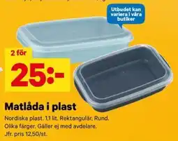 City Gross Matlåda i plast erbjuda