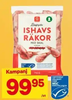 City Gross Dippfryta ishavs räkor med skal erbjuda