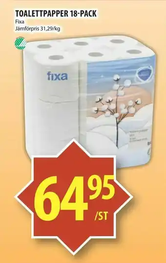 Matvärlden Tensta Toalettpapper 18-pack erbjuda