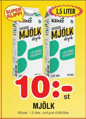 Nya Pulsen Mjölk erbjuda