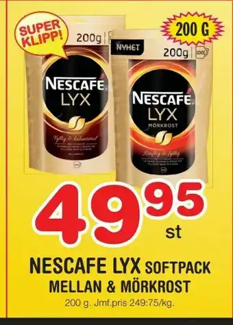 Nya Pulsen Nescafe lyx softpack erbjuda