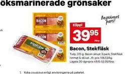 City Gross Bacon, Stekfläsk erbjuda