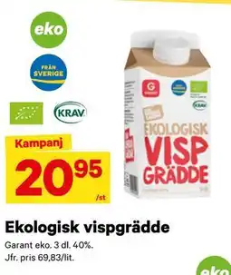 City Gross Ekologisk vispgrädde erbjuda