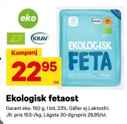 City Gross Ekologisk fetaost erbjuda