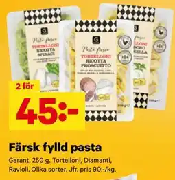 City Gross Färsk fylld pasta erbjuda