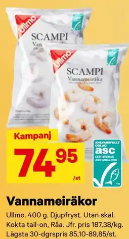 City Gross Vannameiräkor erbjuda