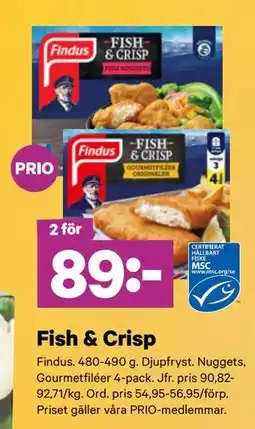 City Gross Fish & Crisp, Pris i appen erbjuda