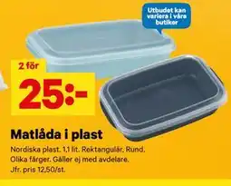 City Gross Matlåda i plast erbjuda