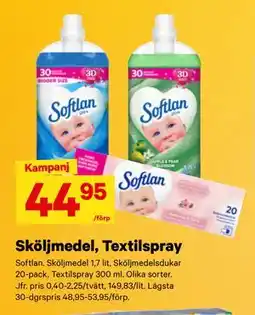 City Gross Sköljmedel, Textilspray erbjuda