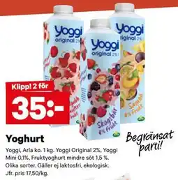 City Gross Yoghurt erbjuda