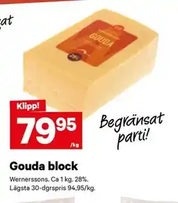 City Gross Gouda block erbjuda