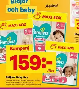 City Gross Blöjbox Baby Dry erbjuda