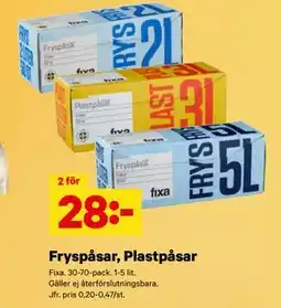 City Gross Fryspåsar, Plastpåsar erbjuda